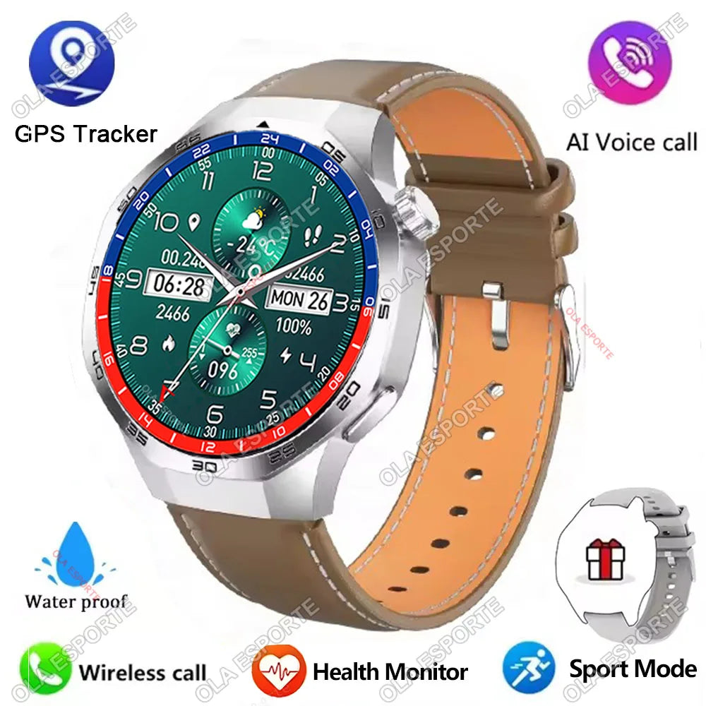 2025 New Watch 5 Pro Smart Watch 1.5“ AMOLED Screen NFC GPS Tracker BT Call Health Waterproof Men Women For Android