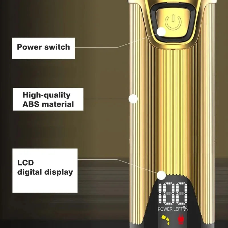 Kemei Professional Hair Trimmer – Electric Shaver & Rechargeable Hair Clipper