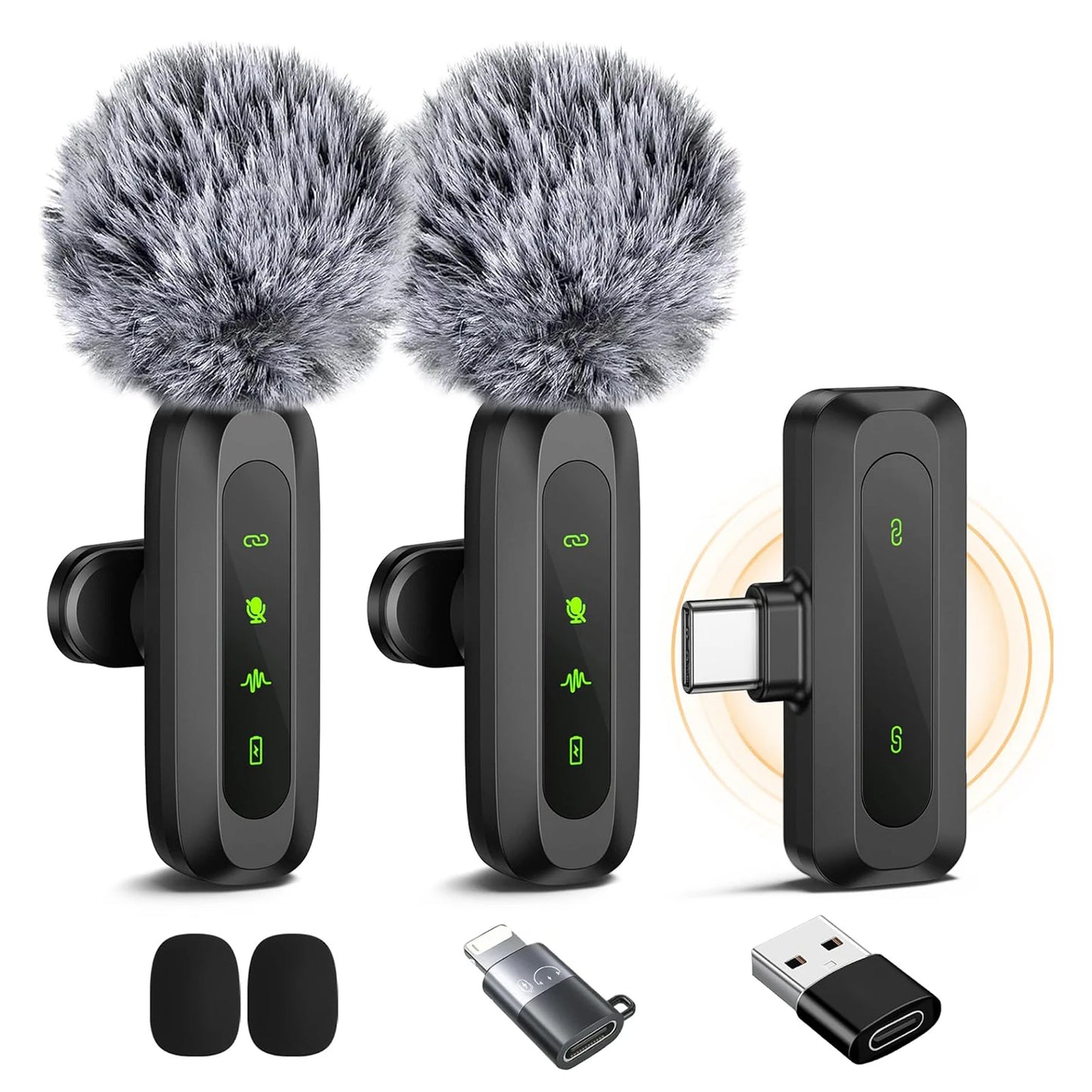 Wireless Lavalier Microphone – Mini Clip Mic for iPhone, Android, Laptop & Vlogging