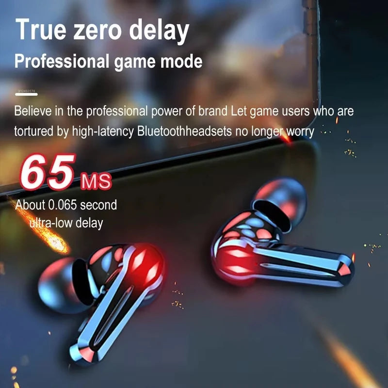 TWS Wireless Bluetooth Headset Gamer LED Digital Display with Mic Wireless Stereo Hifi