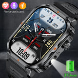 2025 New Professional Sports Smart Watch Men 2.01'' Large Screen Bluetooth Call Flashlight Waterproof Outdoor