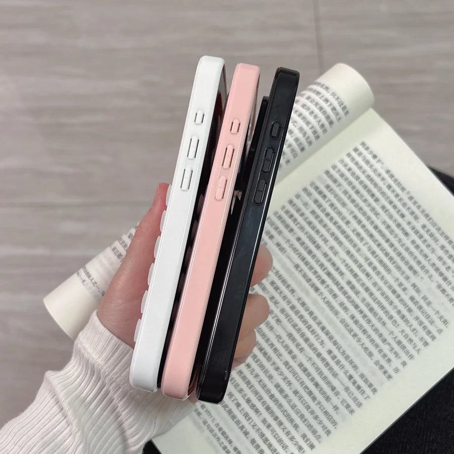 3D Suction Cup Airbag Phone Case For iPhone 17 16 15 14 13 12 11 Pro Max XR X XS 7 8 Plus Clear Candy Shockproof Bumper