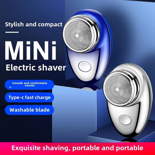 061 Men’s USB Mini Electric Shaver – Wet & Dry Rechargeable Travel Razor