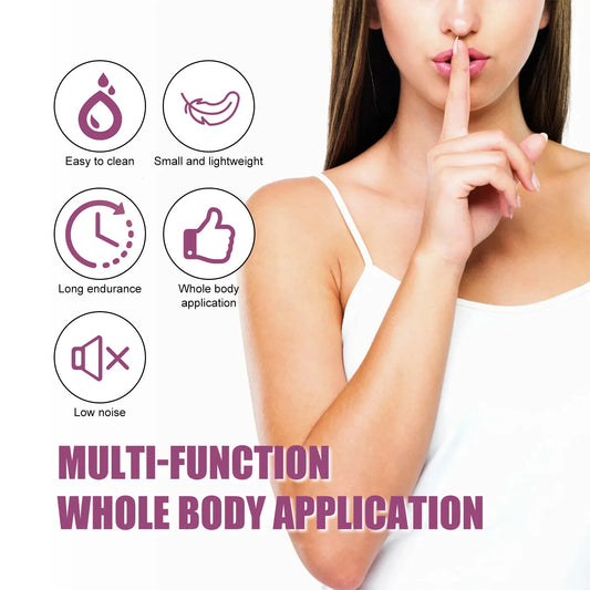 Portable Lipstick Electric Hair Remover for Women – Painless Facial Shaver