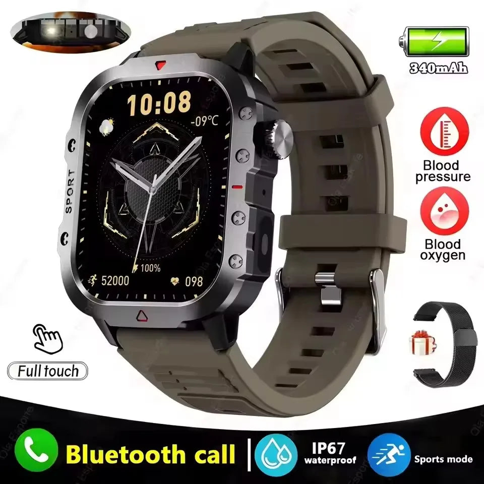 New GPS Sport Smart Watch Waterproof  BT Call MilitaryGrade Outdoor IP67 for Men Women Fashion Business