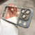Luxury Hard Acrylic Transparent Case for iPhone 17 Air 13 14 15 16 17 Pro Max Plus 12 11 Lens Film Protection Shockproof