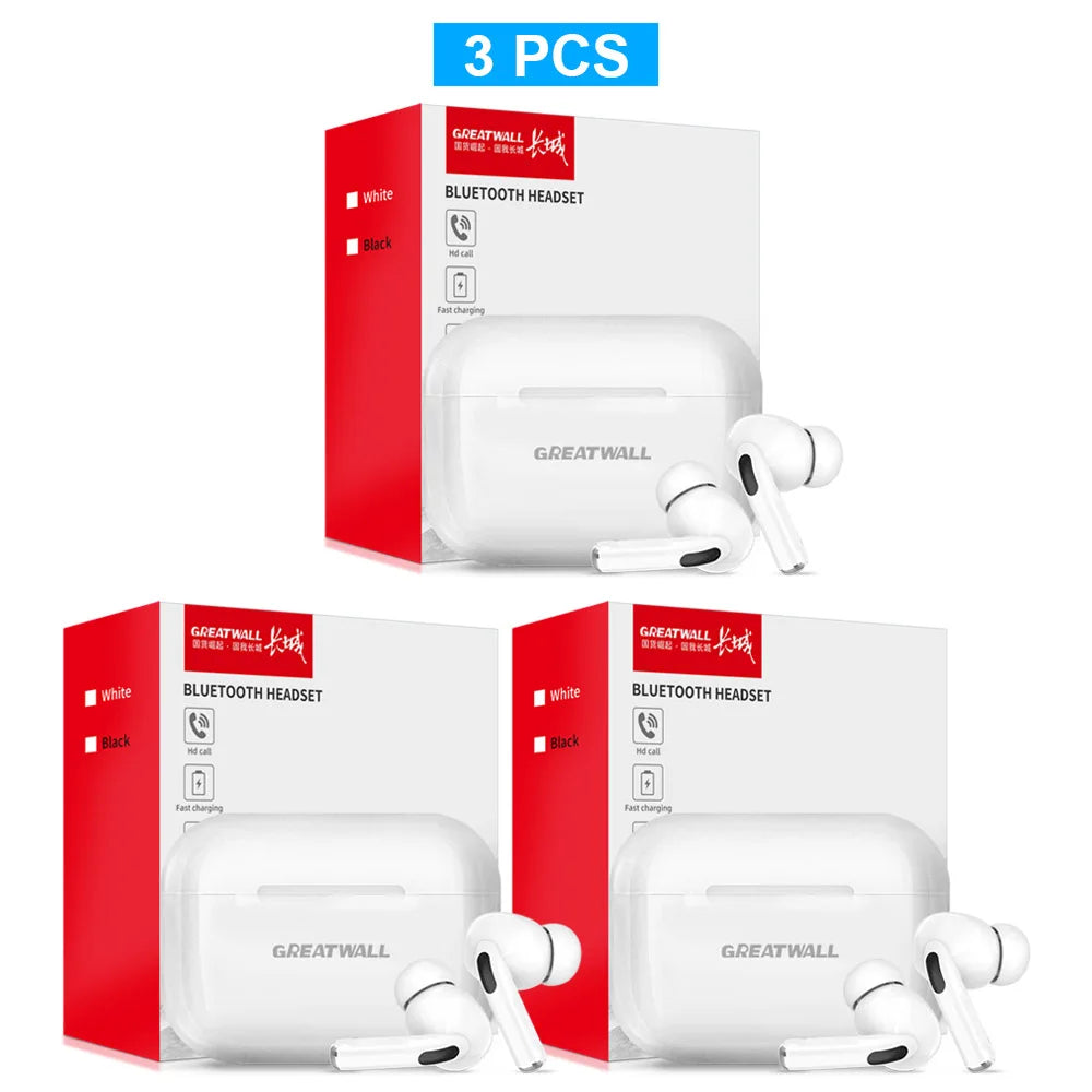 Original GREATWALL TWS Wireless Bluetooth Earphones HiFi HD Call Earbuds Music Headsets Touch Control With Built-In Microphone