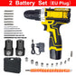 Lithium Electric Drill & Screwdriver Set with Accessory Box