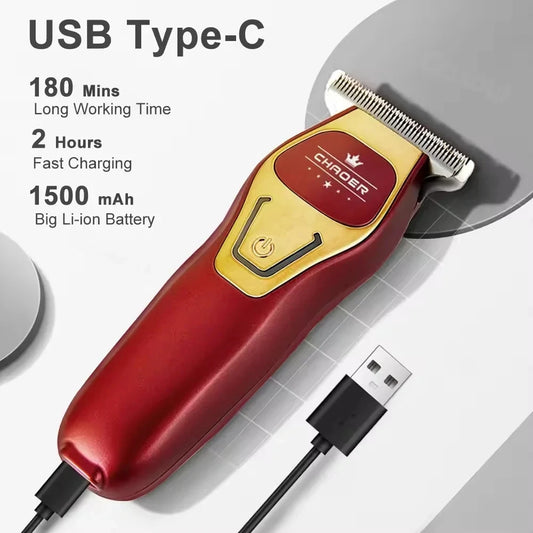 Mini Portable Hair Trimmer – Rechargeable Bald Head Clipper & Shaver