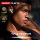 Lenovo ERAZER Original Bluetooth Earphones HIFI Stereo Sound Earbuds With Built-in Mic Touch Screen Wireless Headphones HD Music