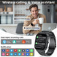 LIGE 2.04" HD Display 2025 New 1000mAh Large Battery Smart Watch Bluetooth Call Health Monitor IP68 Waterproof Sport