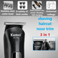 Kemei KM-1506 3-in-1 Electric Shaver – Rechargeable Hair & Nose Trimmer for Men