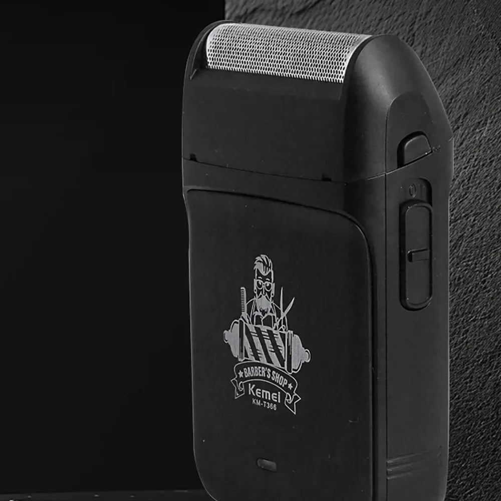 Kemei Compact Single Foil Shaver – Portable Cordless Razor for Men