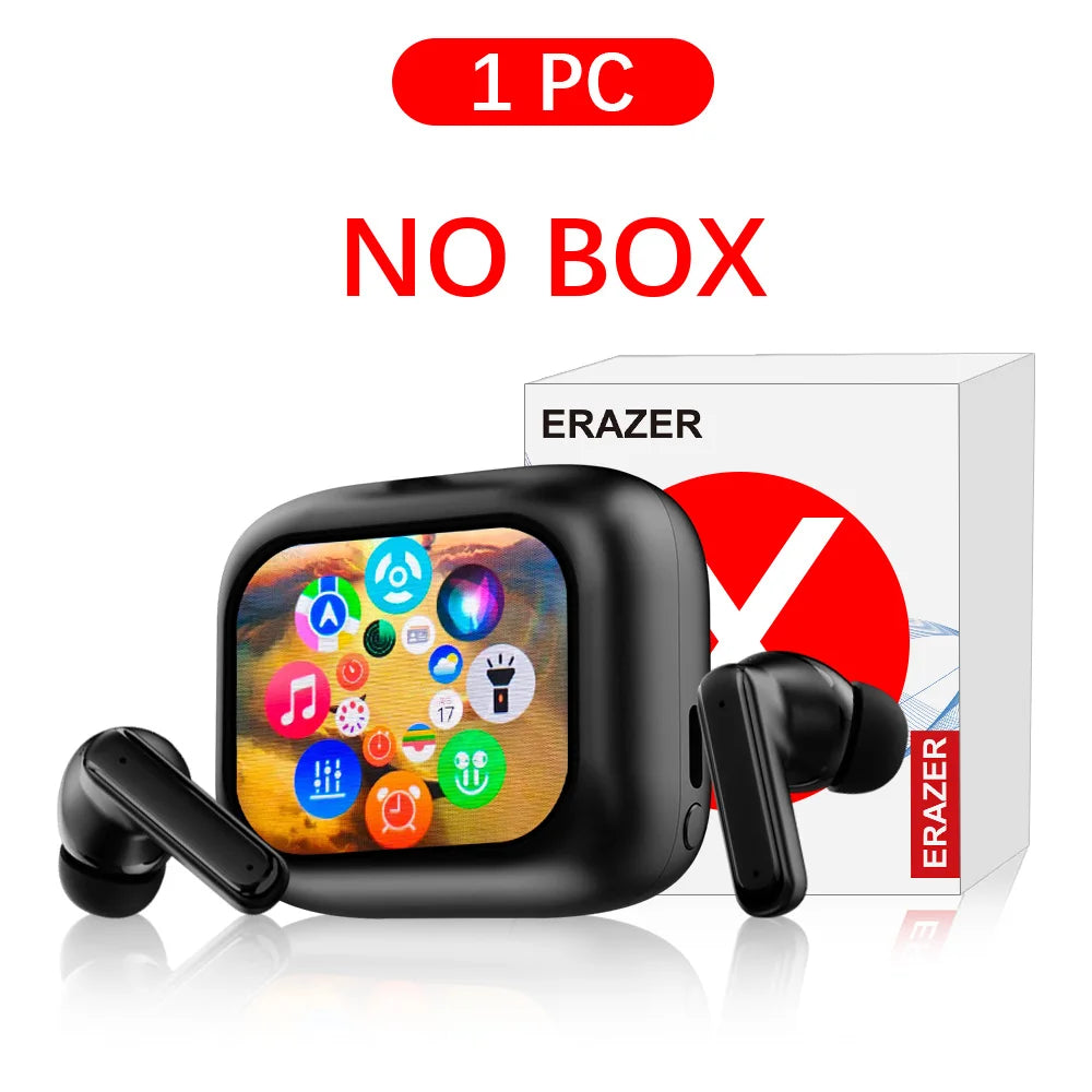 ERAZER Original LCD Touch Screen Bluetooth earphone ANC noise cancelling wireless Headphone waterproof earbuds HD stereo Headset