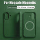 For Apple iPhone 16 15 14 13 Pro Max Plus For Magsafe Luxury Magnetic Liquid Silicone Case Shockproof Wireless Charge Soft