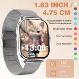 LAXASFIT smart watch  1.52 inch HD screen watch  Bluetooth talk smartwatch  heart rate monitor  NFC smart watch  outdoor sports watch  men smartwatch