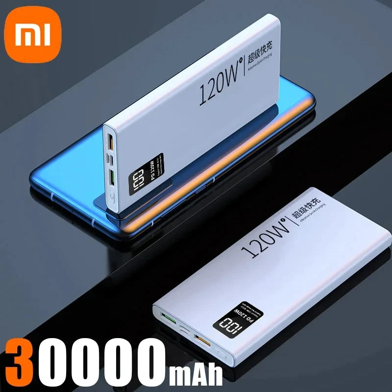 Xiaomi 120W Power Bank 50000mAh High Capacity Fast Charging Portable Battery Charger For iPhone Samsung Huawei Universal