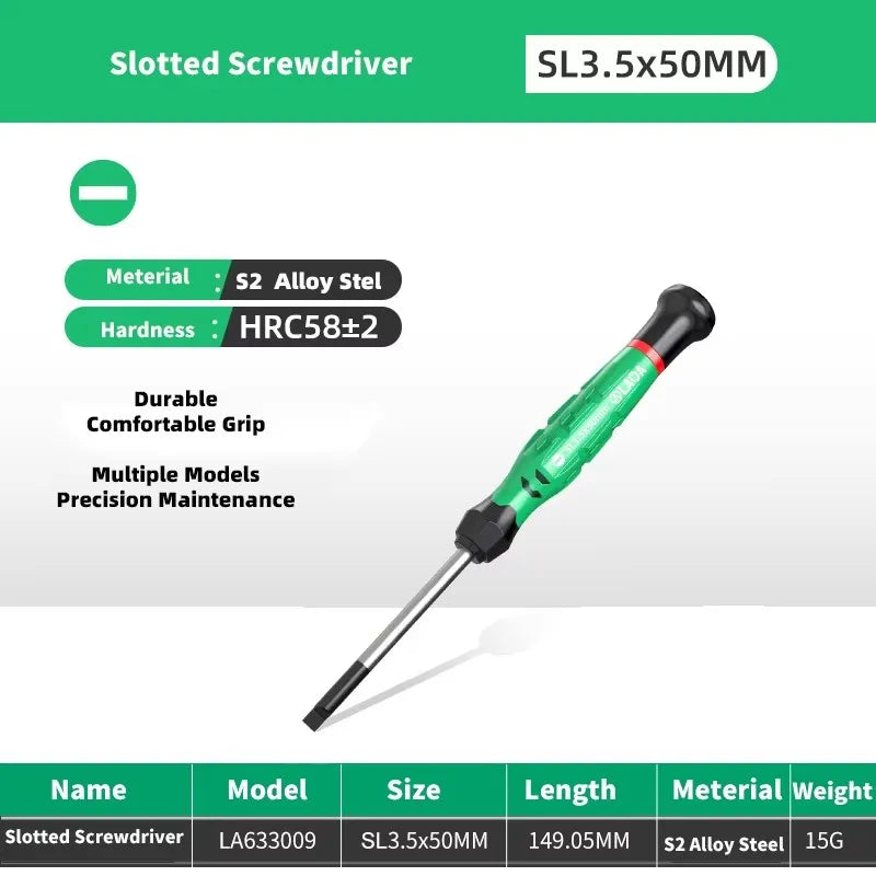 LAOA 1pcs precision screwdriver SL1.0-4.0  phillips mini  phillips plum blossom T5-T20