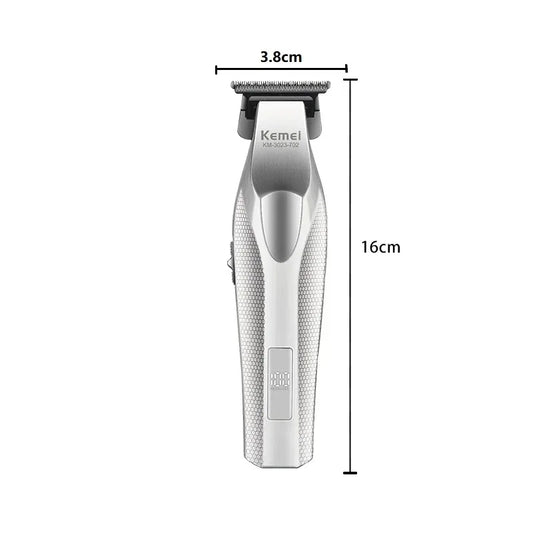 Kemei Zero Gapped Hair Trimmer – 9000RPM DLC Cordless Professional Hair Clipper