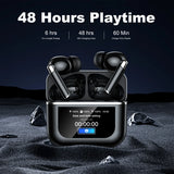 Bluetooth Headphones 5.3 Wireless Sports Headphones Anc+Enc Active Noise-Cancelling Wireless Earbuds Advanced Music Headphones
