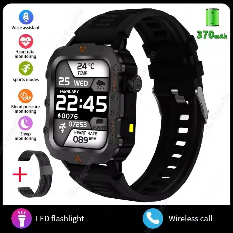 New GPS Sport Smart Watch Waterproof  BT Call MilitaryGrade Outdoor IP67 for Men Women Fashion Business