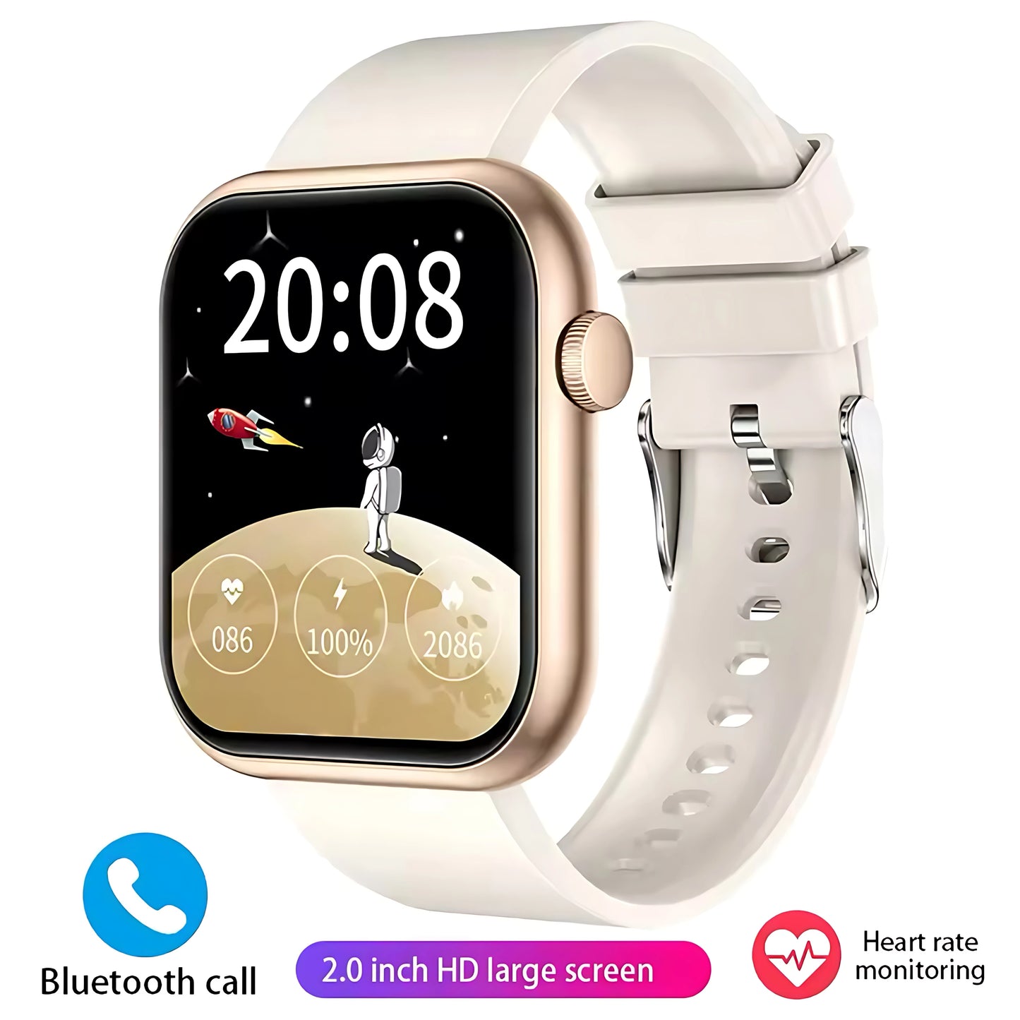 2025 New NFC Bluetooth Call Smart Watch Women Men Heart Rate Voice Assistant 100+Sports For Xioami