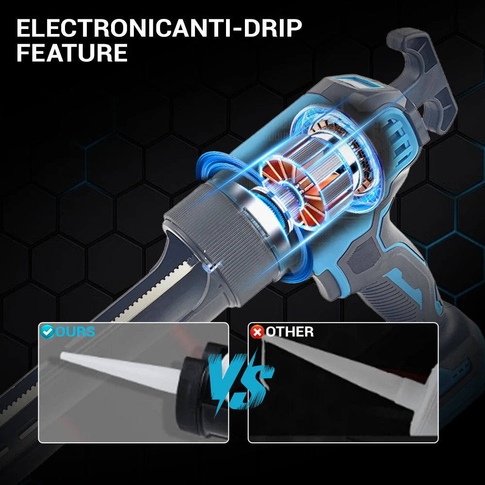 Electric Cordless Caulking Gun for Dewalt 18V/20V Battery