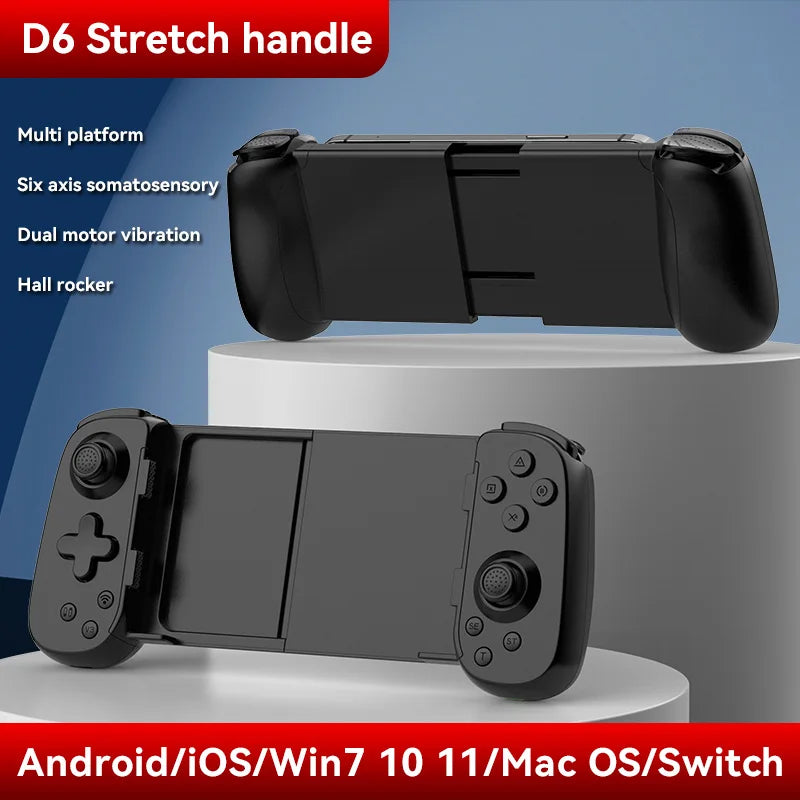 Hot Sale BSP D8 RGB Tablet Controller Wireless Handle For Switch Game Bluetooth Stretching Joystick For P3 P4 Android IOS Gamepa