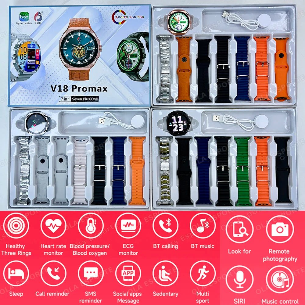 New Fashion Smart Watch 2025 Bluetooth Call Man Woman Heart Rate Health Monitoring Sports Waterproof for Android IOS