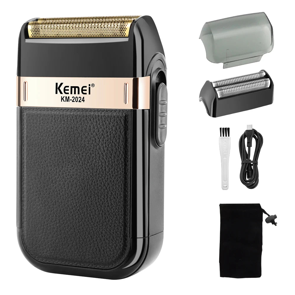 Kemei 1071/2299 2024 Professional Hair Clipper – Cordless Trimmer & Foil Shaver