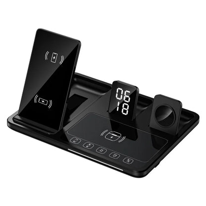 30W Electric Wireless Charger Stand for Airpods Pro Apple Watch Touch Control Fast Station for Iphone 16 15 14 13 12 11