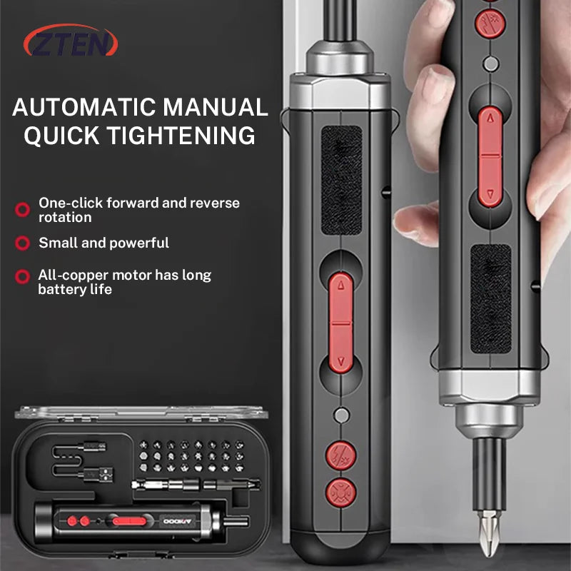 Electric Screwdriver Set USB Rechargeable Household Mini Precision  High Torque Repair Tool