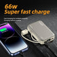 2025 NEW 66W 20000mAh Fast Charge Power Bank CCC Chinese Certification with Cable for Xiaomi Huawei Samsung IPhone