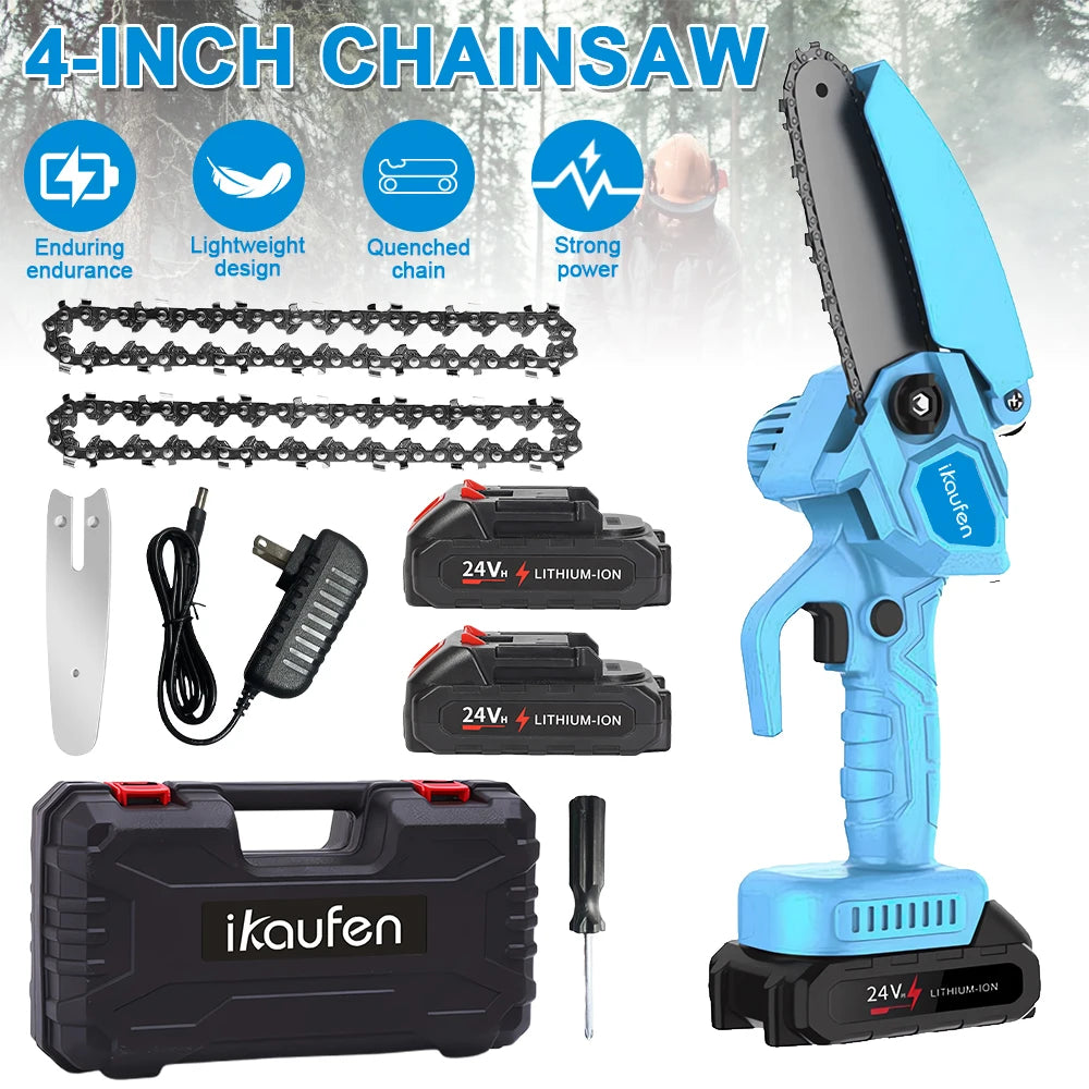 4-Inch Cordless Mini Electric Chainsaw for Makita 18V Battery