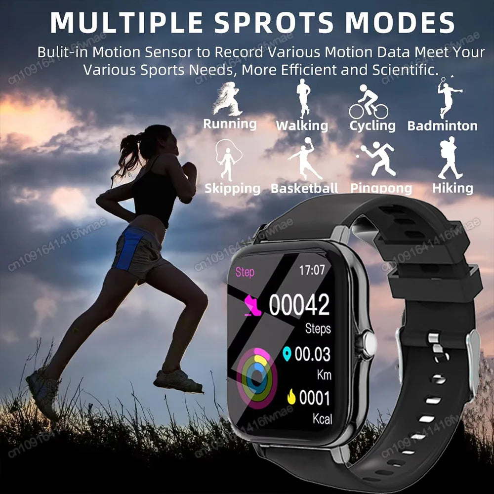 1.83'' Waterproof Smart Watch with Message Answer Call Sleep Monitoring Sports Pedometer Information Alerts For iPhone Android
