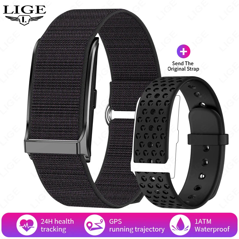 LIGE No Screen Smart Bracelet Heart Rate Blood Pressure Sleep Monitor Pedometer Sports Fitness Tracker Men Women Smartwatch 2025