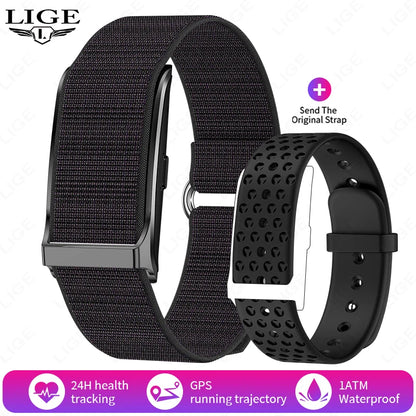 LIGE No Screen Smart Bracelet Heart Rate Blood Pressure Sleep Monitor Pedometer Sports Fitness Tracker Men Women Smartwatch 2025