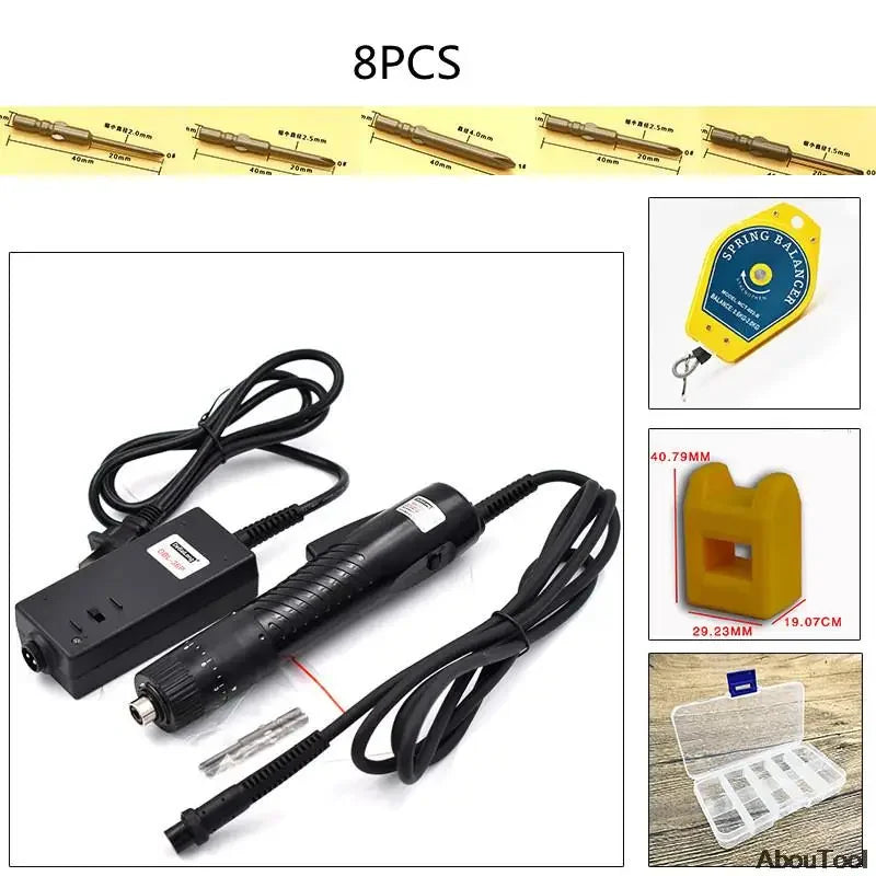 220V In-Line Electric Screwdriver – 801 Small Precision Screwdriver with Multi-Accessory Power Tool Kit