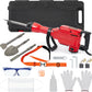 2200W Electric Demolition Jack Hammer Set – 4-Piece with Chisels & Tool Box