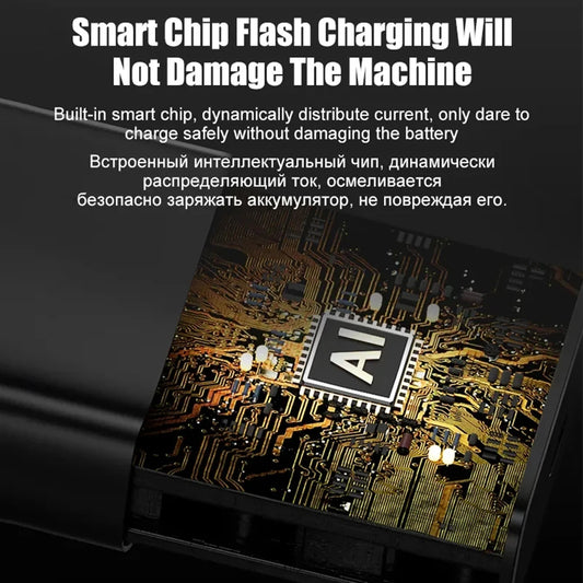 PD25/PD45W Super Fast USB-C Charger – Dual USB-C Cable Set for Samsung Phones