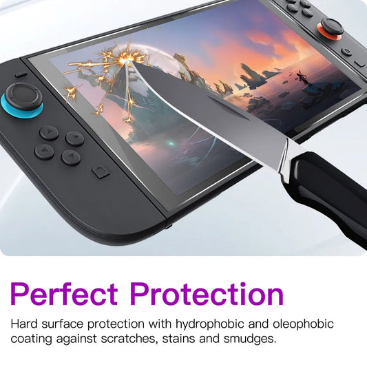 9H Tempered Glass for Nintendo Switch 2 Screen Protector, HD Clear Anti-Scratch Protective Film Switch2 Console Accessories