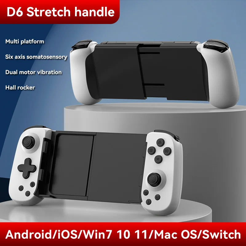 Hot Sale BSP D8 RGB Tablet Controller Wireless Handle For Switch Game Bluetooth Stretching Joystick For P3 P4 Android IOS Gamepa
