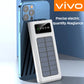 VIVO 200000mAh Solar Power Bank 3C Certification 4-in-1 Ultra Capacity LED Light Outdoor Charger Fast Charging External Battery