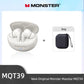 Monster MQT39 Wireless Bluetooth 6.0 Earphones TWS Hifi Stereo XNoise Reduction Gaming Sports With Mic