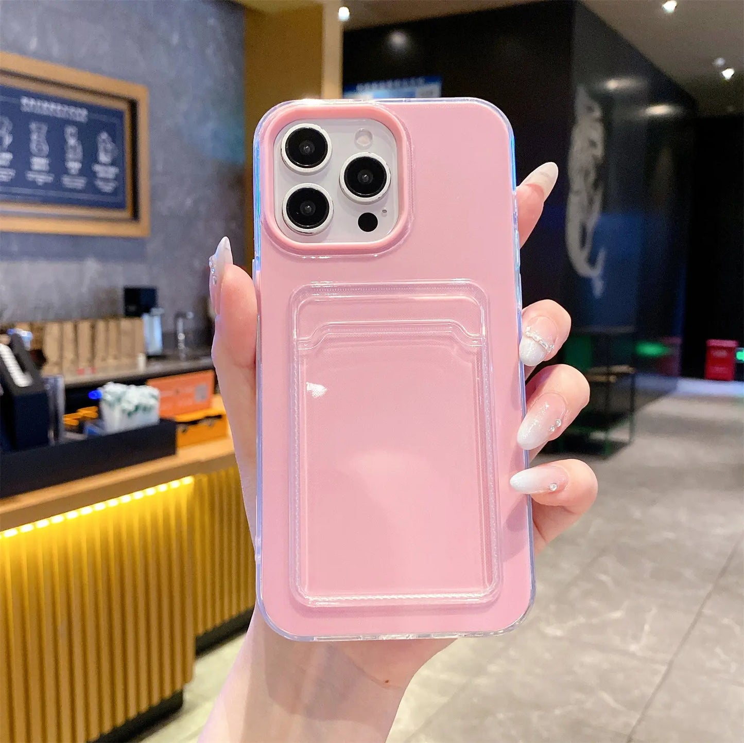 Candy Jelly Cute 2 in 1 Phone Case For Apple iPhone 11 12 13 14 15 16E 16 Pro Max Plus Funda with Card Holder Protective