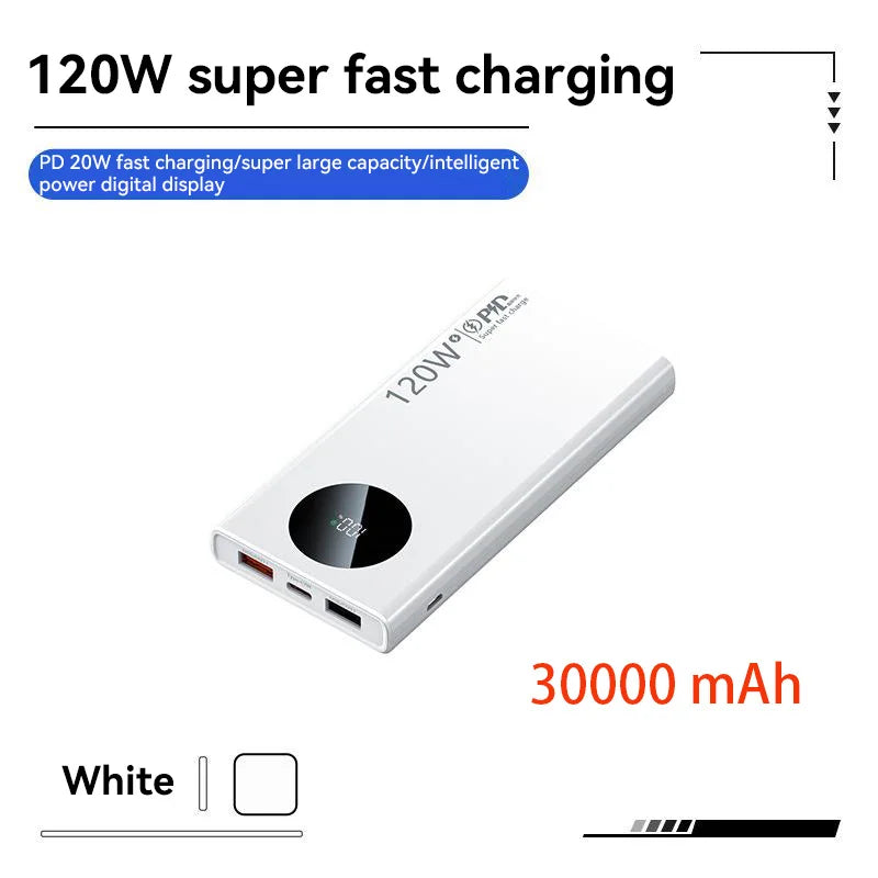 Xiaomi 120W 500000mAh High Capacity Power Bank Fast Charging Portable Battery Charger For iPhone Huawei Samsung