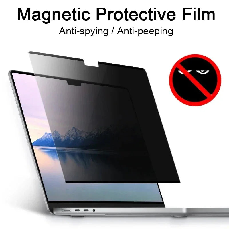 Magnetic Anti-peeping Screen Protector For Macbook Air 13.6 15 M1 M2 M3 M4 Pro 14 16 2023 Anti-peek Anti-spy Film Privacy Filter