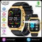 2025 New Professional Sports Smart Watch Men 2.01'' Large Screen Bluetooth Call Flashlight Waterproof Outdoor