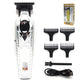 Zero Gapped Hair Trimmer – DLC T-Blade, LED Display, Low Noise, Cordless