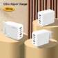PD 5 Port USB Charger Fast Charging QC3.0 USB C Type C Mobile Phone  For iPhone Huawei Samsung Xiaomi ipad Quick